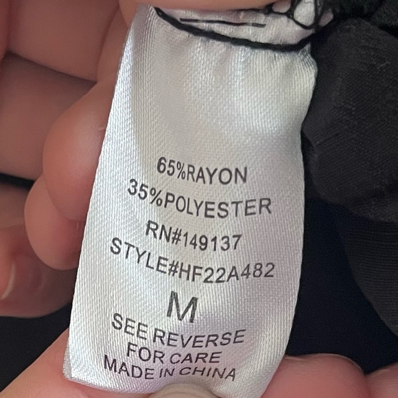 Carly Jean Los Angeles Classic Black Jumpsuit Long Sleeve Women’s Medium - Picture 6 of 7